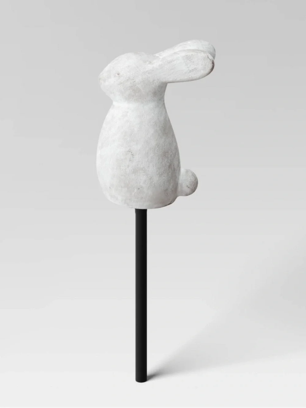 Threshold 3 Gray Bunny Pot Stakes - Decorative Garden Plant Markers